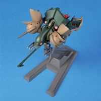 HGUC 1/144 No.058 RX-110 Gabthley – three-quarter view on grey display stand