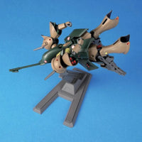 HGUC 1/144 No.058 RX-110 Gabthley – three-quarter view on grey display stand