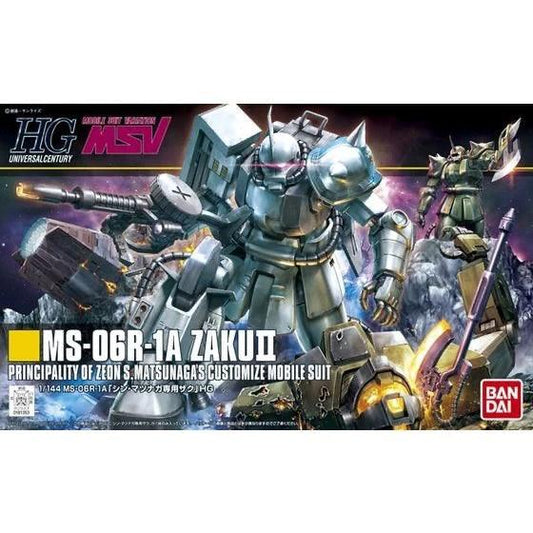 Bandai HGUC 1/144 No.154 MS-06R-1A Zaku II [Shin Matsunaga's Custom] - Kidultverse