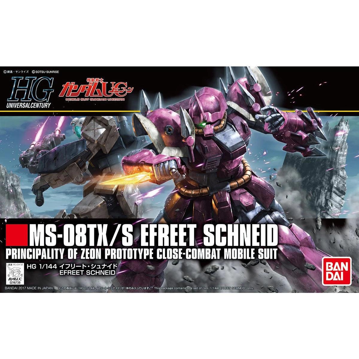 Bandai HGUC 1/144 No.206 MS-08TX/S Efreet Schneid - Kidultverse