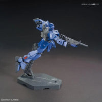 HGUC 1/144 No.207 RX-79BD-1 Blue Destiny Unit 1 EXAM – action pose with rifle aimed on base