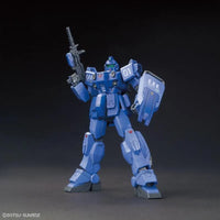 HGUC 1/144 No.207 RX-79BD-1 Blue Destiny Unit 1 EXAM – front view with rifle and shield raised