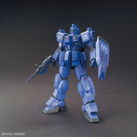 HGUC 1/144 No.207 RX-79BD-1 Blue Destiny Unit 1 EXAM – three-quarter front view with rifle and shield