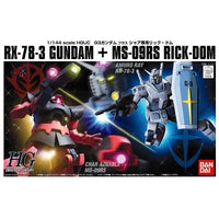 Bandai HGUC 1/144 RX-78-3 G3 Gundam + MS-09RS Char's Rick Dom Set