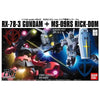 Bandai HGUC 1/144 RX-78-3 G3 Gundam + MS-09RS Char's Rick Dom Set - Kidultverse