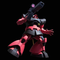HGUC 1/144 RX-78-3 G3 Gundam + MS-09RS Char's Rick Dom Set – rear three-quarter view, arm raised with rifle