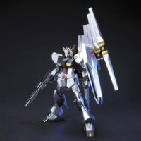 HGUC 1/144 RX-93 Nu Gundam – three-quarter front view with fin funnels raised