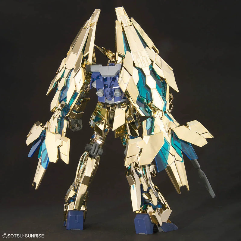 Bandai HGUC 1/144 The Gundam Base Limited Unicorn Gundam 03 Phenex [Destroy Mode] Gold & Silver Coating Set - Kidultverse