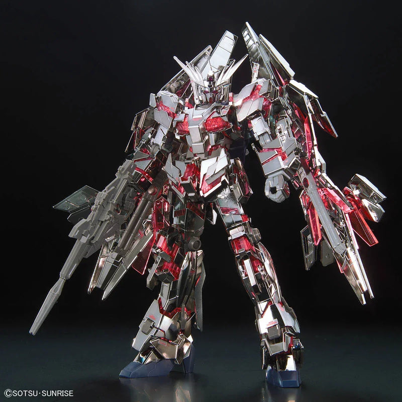 Bandai HGUC 1/144 The Gundam Base Limited Unicorn Gundam 03 Phenex [Destroy Mode] Gold & Silver Coating Set - Kidultverse