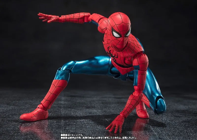 Bandai Marvel: S.H.Figuarts Spider-Man [New Red & Blue Suit] (Spider-Man: No Way Home) - Kidultverse