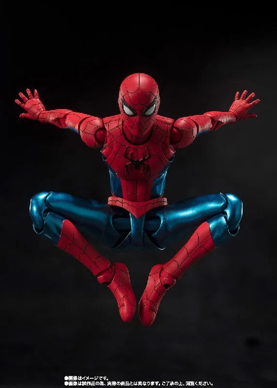 Bandai Marvel: S.H.Figuarts Spider-Man [New Red & Blue Suit] (Spider-Man: No Way Home) - Kidultverse