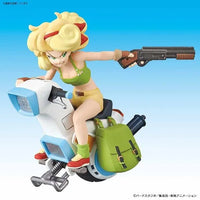 Mecha Collection: Dragon Ball: Vol.3 Lunch One Wheel Bike – three-quarter view of figure on bike
