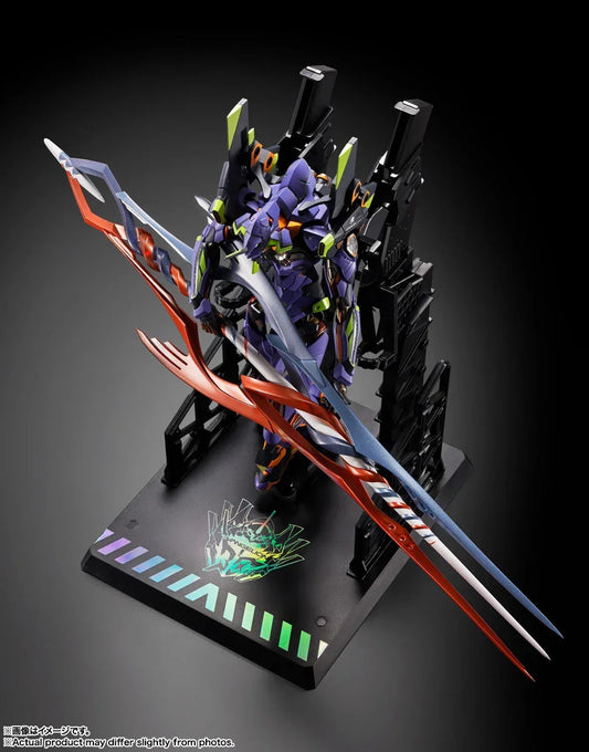 Bandai METAL BUILD Evangelion Unit-01 Test Type [30th with the Spear of Gaius] - Kidultverse