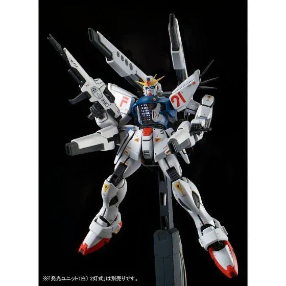 Bandai MG 1/100 Gundam F91 Ver.2.0 [Back Cannon Type & Twin V.S.B.R Set Up Type] (P-Bandai) - Kidultverse