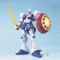 MG 1/100 No.086 YMS-15 Gyan – beam sabre and shield held up, scale figure beside