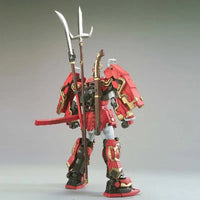 MG 1/100 No.110 Shin Musha Gundam – rear view with polearm and katana held