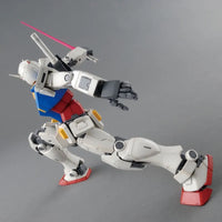 MG 1/100 No.190 RX-78-02 Gundam The Origin – rear three-quarter view in action pose