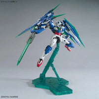 MG 1/100 No.205 GNT-0000/FS 00 Qan Full Saber – posed in flight on clear green stand