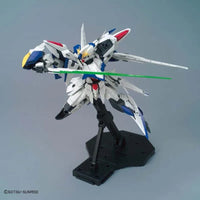 MG 1/100 No.217 MVF-X08 Eclipse Gundam – dynamic flight pose on display stand
