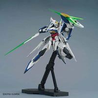 MG 1/100 No.217 MVF-X08 Eclipse Gundam – front view on display stand with beam sabre