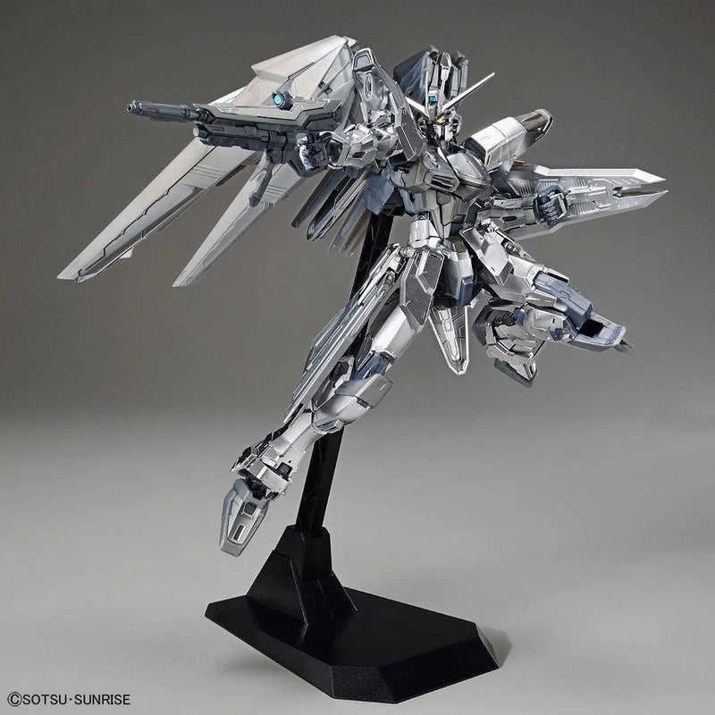 Bandai MG 1/100 The Gundam Base Limited Freedom Gundam Ver.2.0 [Silver Coating] - Kidultverse