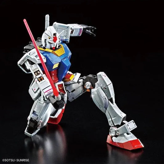 Bandai MG 1/100 The Gundam Base Limited RX-78-2 Gundam Ver.3.0 [Titanium Finish] - Kidultverse