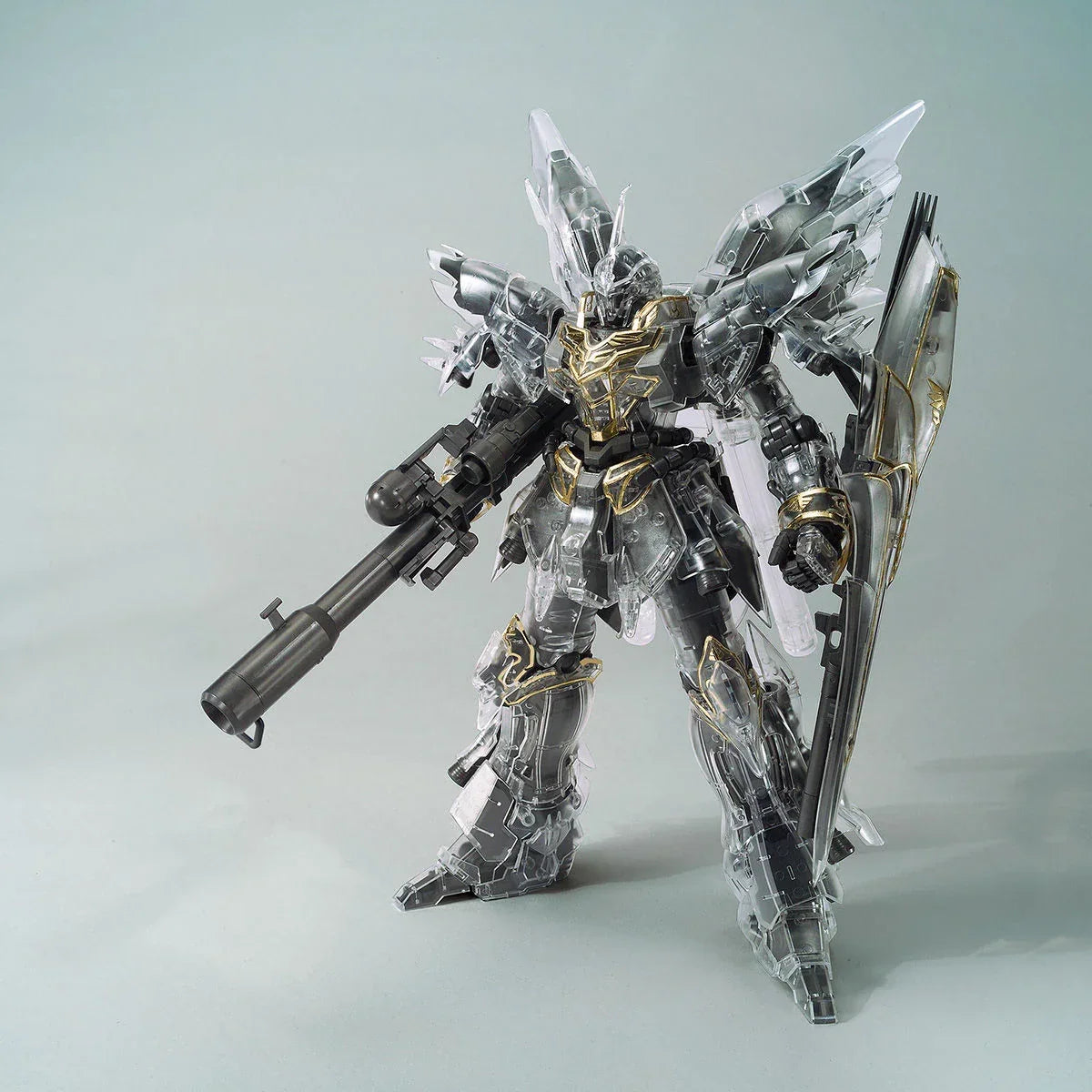 Bandai MG 1/100 The Gundam Base Limited Sinanju [Mechanical Clear] - Kidultverse