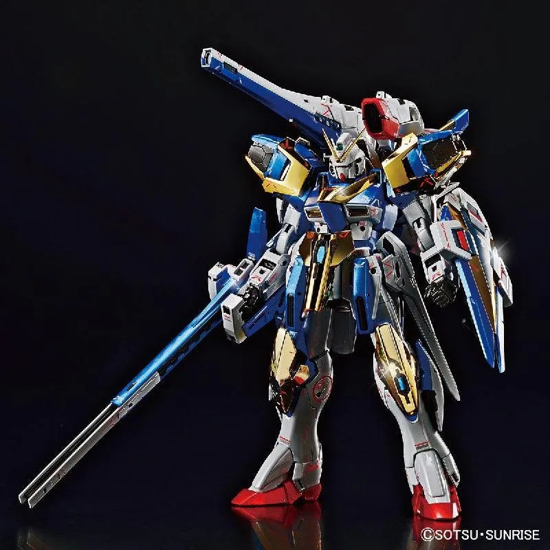 Bandai MG 1/100 The Gundam Base Limited Victory Two Assault Buster Gundam Ver.Ka [Titanium Finish] - Kidultverse
