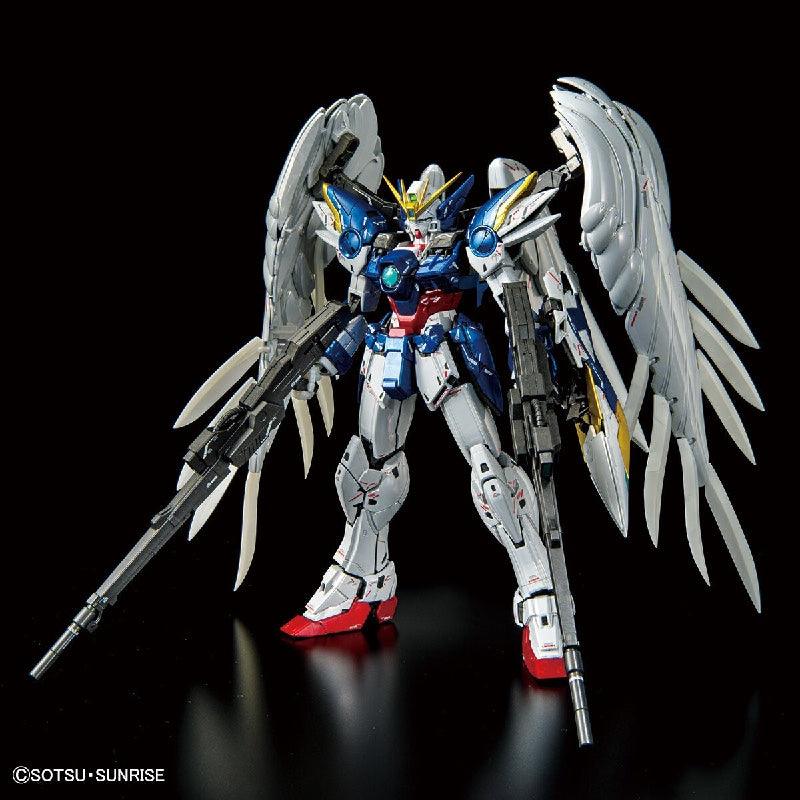 Bandai MG 1/100 The Gundam Base Limited Wing Gundam Zero EW Ver.Ka [Titanium Finish] - Kidultverse