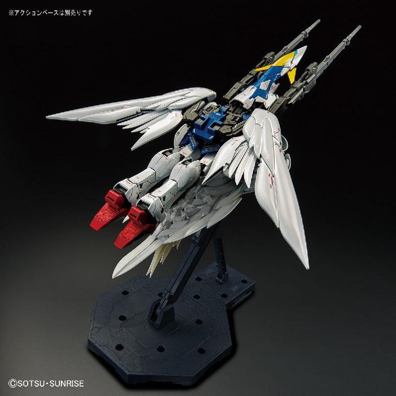 Bandai MG 1/100 The Gundam Base Limited Wing Gundam Zero EW Ver.Ka [Titanium Finish] - Kidultverse