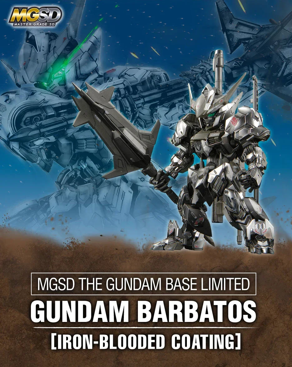 Bandai MGSD The Gundam Base Limited Gundam Barbatos [Iron-Blooded Coating] - Kidultverse