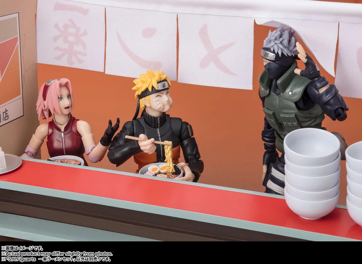 Bandai Naruto Shippuden: S.H.Figuarts Ichiraku Ramen Set - Kidultverse