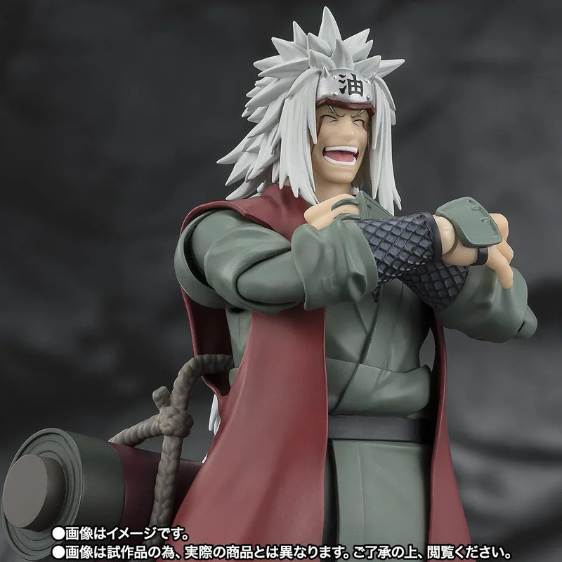 Bandai Naruto Shippuden: S.H.Figuarts Jiraiya (Hidden Leaf Heroic Master Sage) [Sage Mode Set] (P-Bandai) - Kidultverse