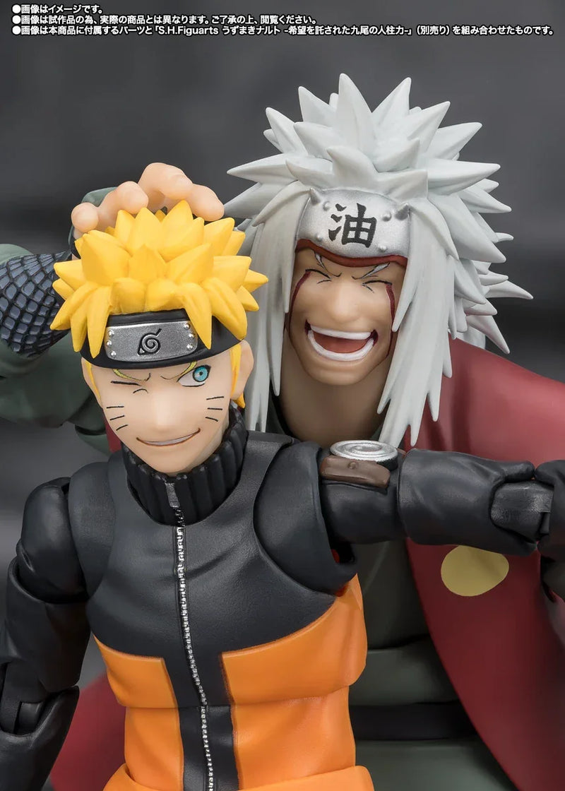 Bandai Naruto Shippuden: S.H.Figuarts Jiraiya (Hidden Leaf Heroic Master Sage) [Sage Mode Set] (P-Bandai) - Kidultverse