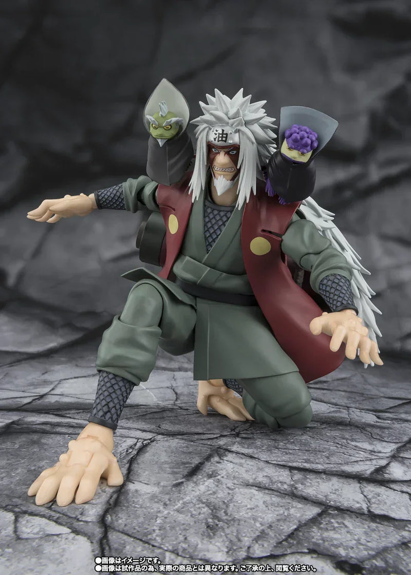 Bandai Naruto Shippuden: S.H.Figuarts Jiraiya (Hidden Leaf Heroic Master Sage) [Sage Mode Set] (P-Bandai) - Kidultverse