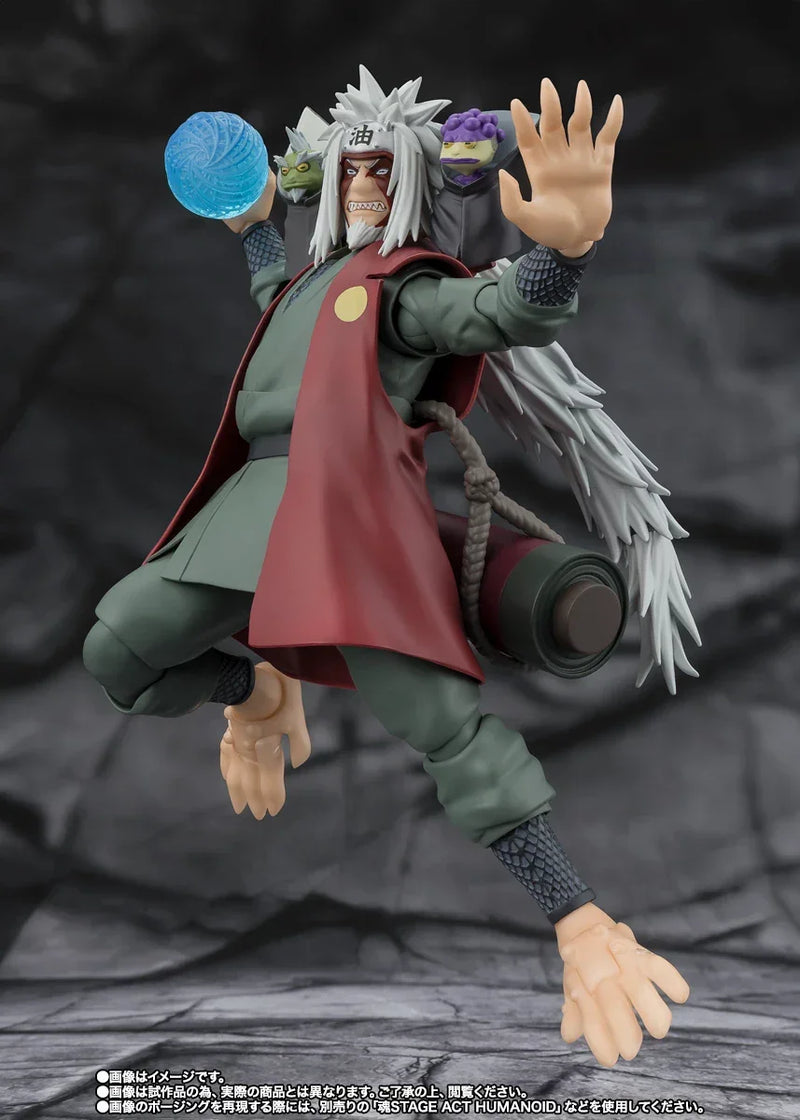 Bandai Naruto Shippuden: S.H.Figuarts Jiraiya (Hidden Leaf Heroic Master Sage) [Sage Mode Set] (P-Bandai) - Kidultverse