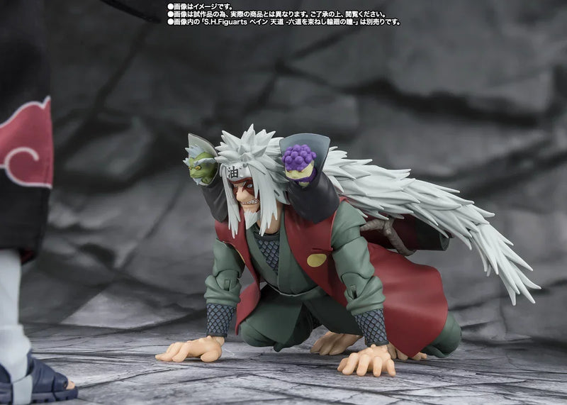 Bandai Naruto Shippuden: S.H.Figuarts Jiraiya (Hidden Leaf Heroic Master Sage) [Sage Mode Set] (P-Bandai) - Kidultverse