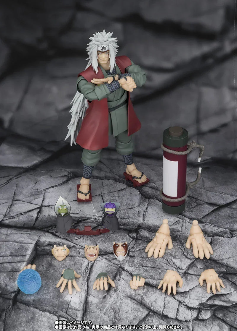 Bandai Naruto Shippuden: S.H.Figuarts Jiraiya (Hidden Leaf Heroic Master Sage) [Sage Mode Set] (P-Bandai) - Kidultverse