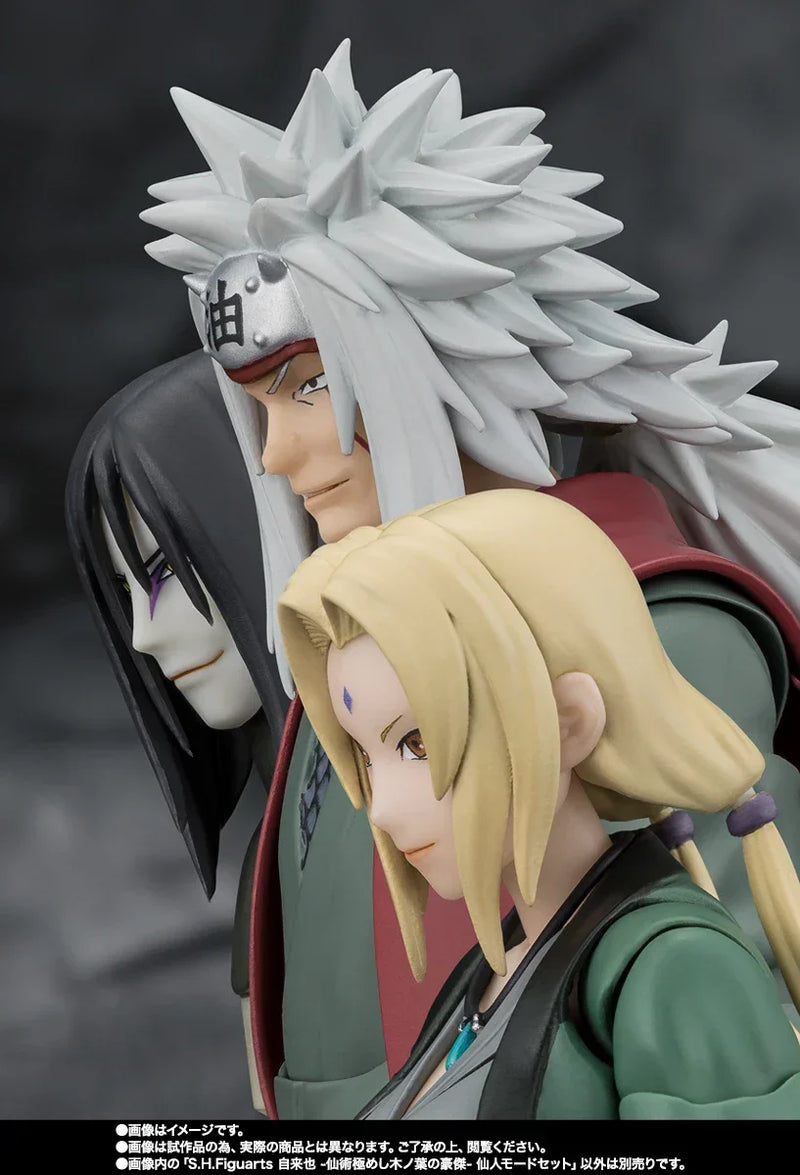 Bandai Naruto Shippuden: S.H.Figuarts Jiraiya (Hidden Leaf Heroic Master Sage) [Sage Mode Set] (P-Bandai) - Kidultverse