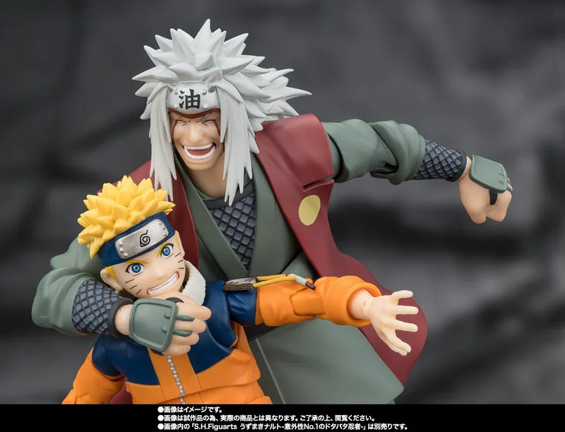 Bandai Naruto Shippuden: S.H.Figuarts Jiraiya (Hidden Leaf Heroic Master Sage) [Sage Mode Set] (P-Bandai) - Kidultverse