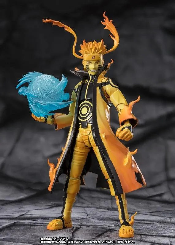 Bandai Naruto Shippuden: S.H.Figuarts Uzumaki Naruto [Kurama Link Mode] - Courageous Strength That Binds - Kidultverse