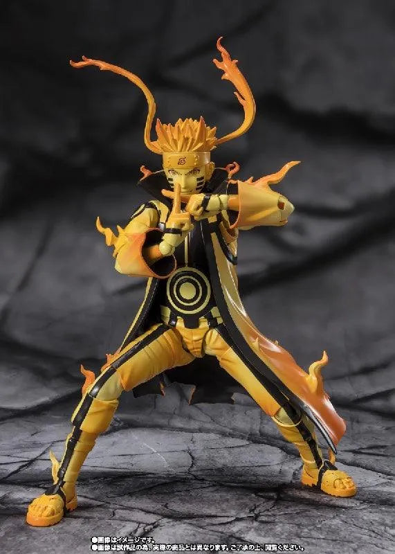Bandai Naruto Shippuden: S.H.Figuarts Uzumaki Naruto [Kurama Link Mode] - Courageous Strength That Binds - Kidultverse