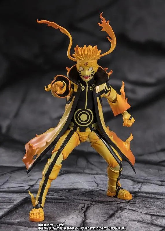 Bandai Naruto Shippuden: S.H.Figuarts Uzumaki Naruto [Kurama Link Mode] - Courageous Strength That Binds - Kidultverse
