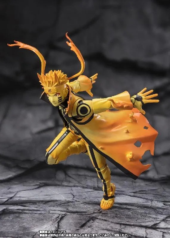 Bandai Naruto Shippuden: S.H.Figuarts Uzumaki Naruto [Kurama Link Mode] - Courageous Strength That Binds - Kidultverse