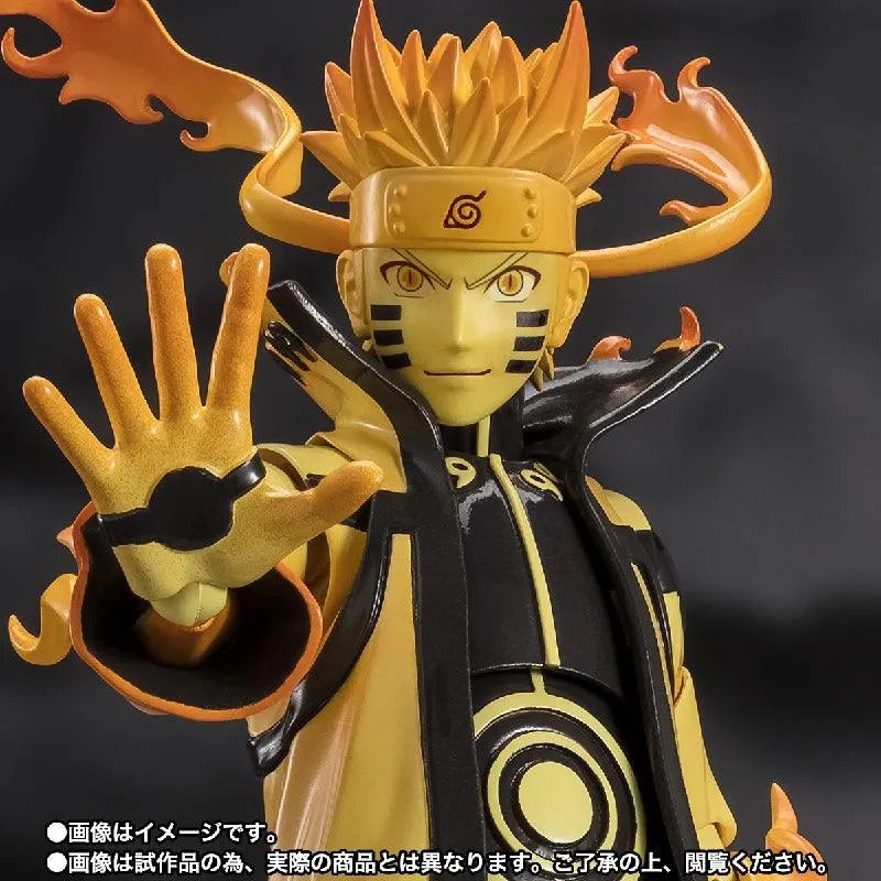 Bandai Naruto Shippuden: S.H.Figuarts Uzumaki Naruto [Kurama Link Mode] - Courageous Strength That Binds - Kidultverse