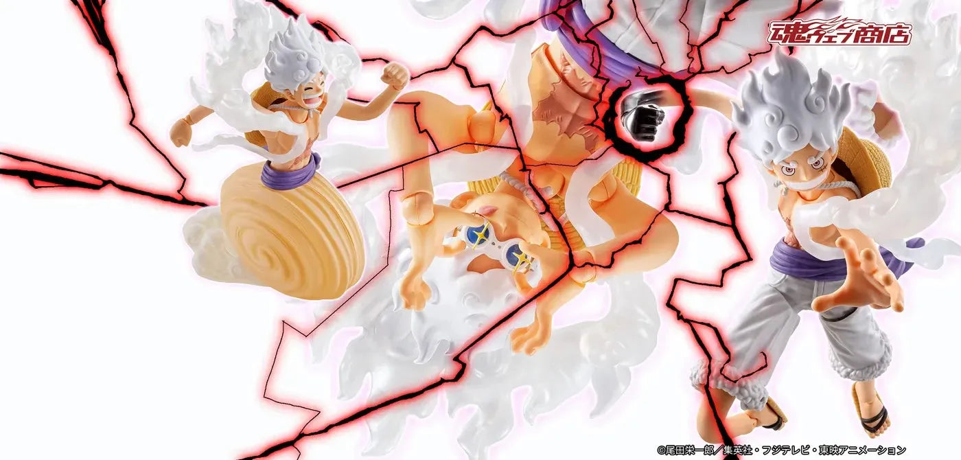 Bandai One Piece: S.H.Figuarts Monkey D. Luffy Gear 5 [Future Island Egghead] - Kidultverse