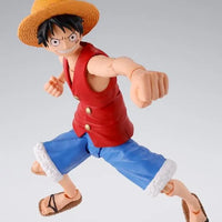 Bandai One Piece: S.H.Figuarts Monkey D. Luffy [Romance Dawn] - Kidultverse