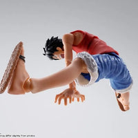Bandai One Piece: S.H.Figuarts Monkey D. Luffy [Romance Dawn] - Kidultverse