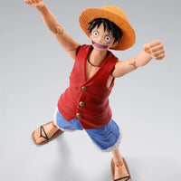 Bandai One Piece: S.H.Figuarts Monkey D. Luffy [Romance Dawn] - Kidultverse