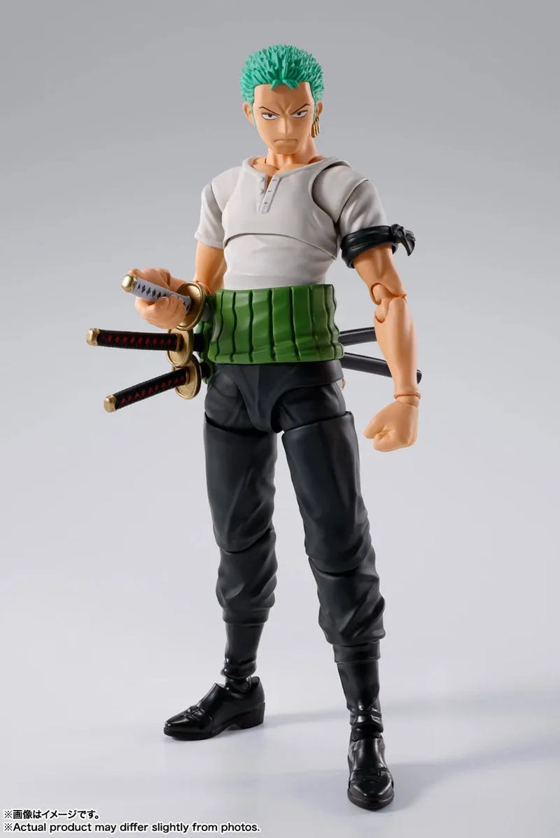 Bandai One Piece: S.H.Figuarts Roronoa Zoro [Romance Dawn] - Kidultverse